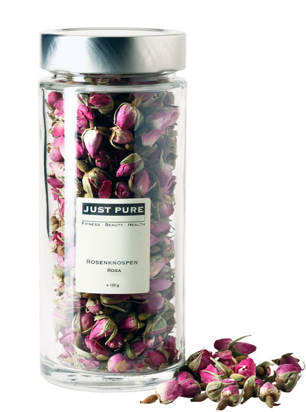 Rosenblüten Potpourrie im Glas